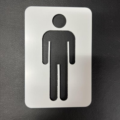 Табличка мужского туалета