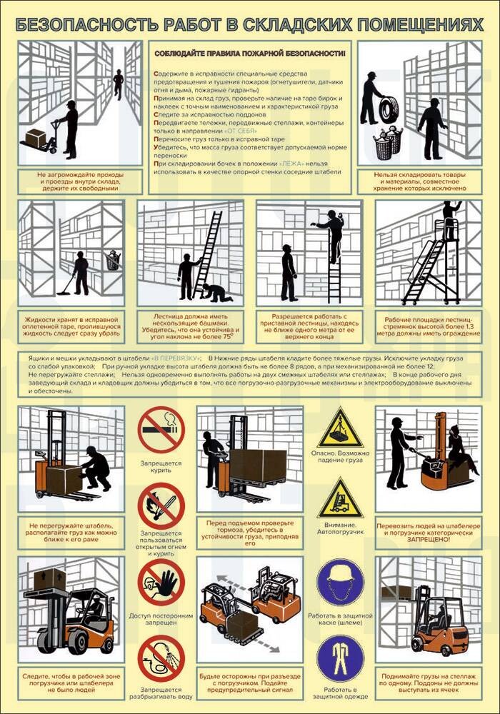 Правила безопасности на складе. Плакаты по технике безопасности. Безопасность работ на складе. Безопасность работ в складских помещениях. Охрана труда в складских помещениях.
