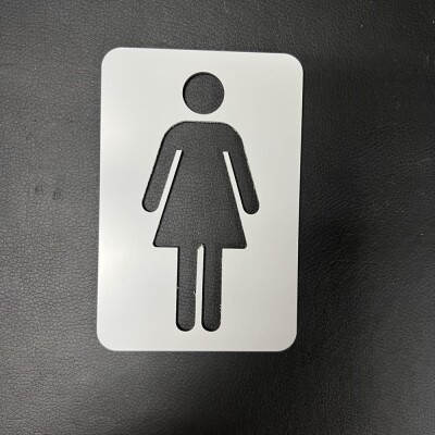 Табличка женского туалета