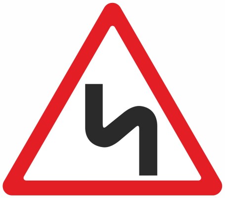 Опасные повороты (левосторонний)