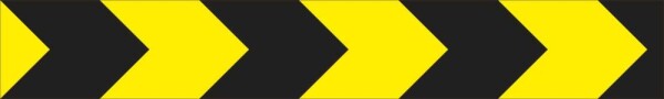 Сигнальная разметка желто-черная чередующаяся стрелка