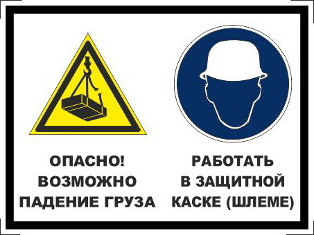 Возможная опасность. Возможно падение груза. Опасно возможно падение груза. Строительные знаки по ТБ. Знак падение груза.